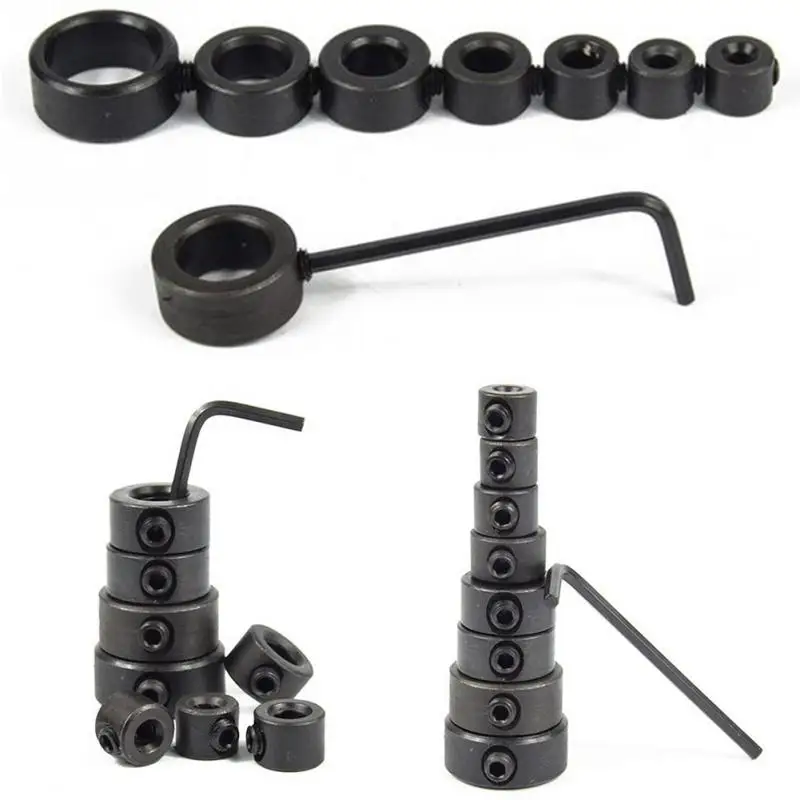 8 шт. инструменты для деревообработки сверла глубина стоп-воротники кольцо