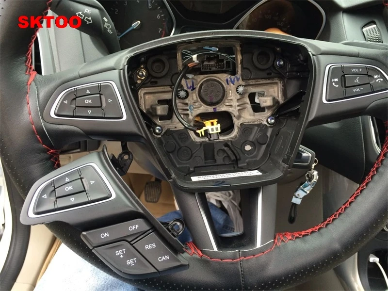 SKTOO для Ford Focus MK3- Kuga круиз-контроль переключатель многофункциональное рулевое колесо Кнопка Bluetooth аудио кнопка