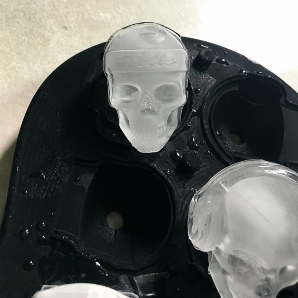 6 полости большой лоток для льда Пудинг Плесень 3D Череп Силиконовая форма DIY льда Хо использовать держать использовать кухонные аксессуары
