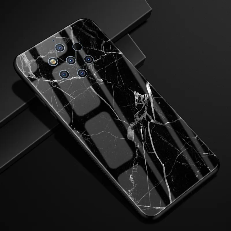 7 Для Nokia 9 PureView чехол из закаленного стекла Жесткий PC задняя крышка для Nokia 9 Pure View чехлы для телефонов силикон бампер для Nokia9 PureView - Цвет: 7