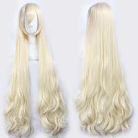 47 120cm wavy long light blonde kagerou project marry kozakura mari heat resistant hair cosplay costume wigs free wig cap
