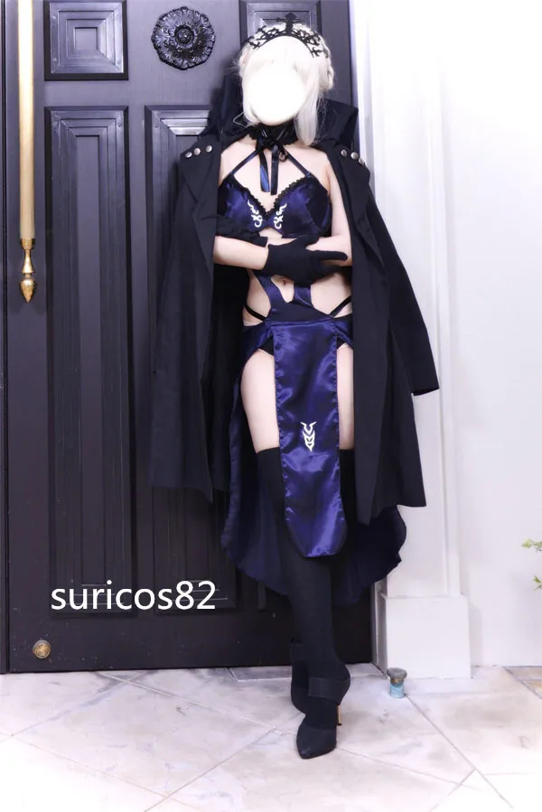 Fate/stay night cosplay Arturia Pendragon saber cos Swimsuit costume |