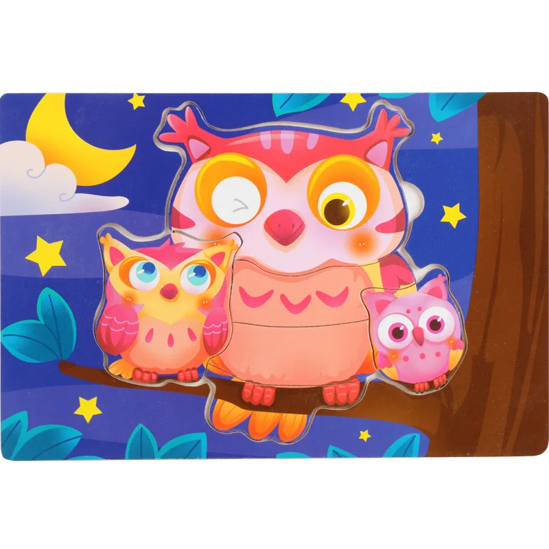 owl Новые 100 шт. школы Краски инструменты Развивающая книжка-раскраска учиться рисовать раскраски доска для рисования доска деревянная игрушка для рисования - Цвет: owl