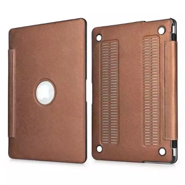 Business Luxury leather laptop case For Macbook Air Pro Retina 11 12 13 15 16 Folio Cover Bag for Mac Book 11.6 13.3 15.4 inch | Компьютеры