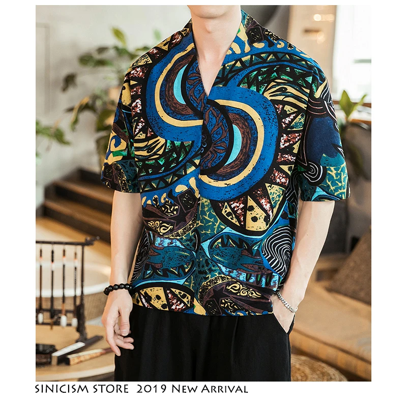 Sinicism Store Мужские Винтажные Летние футболки мужские 2019 повседневные уличные в