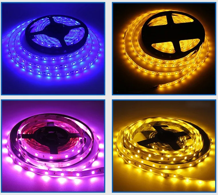 Focuslight RGB светодио дный полосы света 2835 DC12V 60 s/M гибкая освещение лента