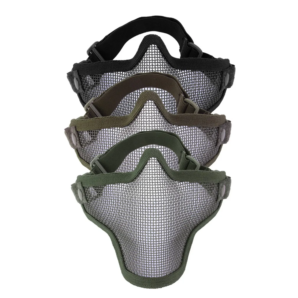 Полунижняя лицевая Металлическая стальная сетка нейлоновая крышка охотничья