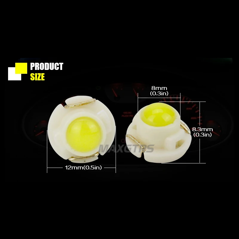 MAXGTRS 20x база 12 мм белый красный желтый T4.7 Neo Клин COB SMD светодиодный светильник тире