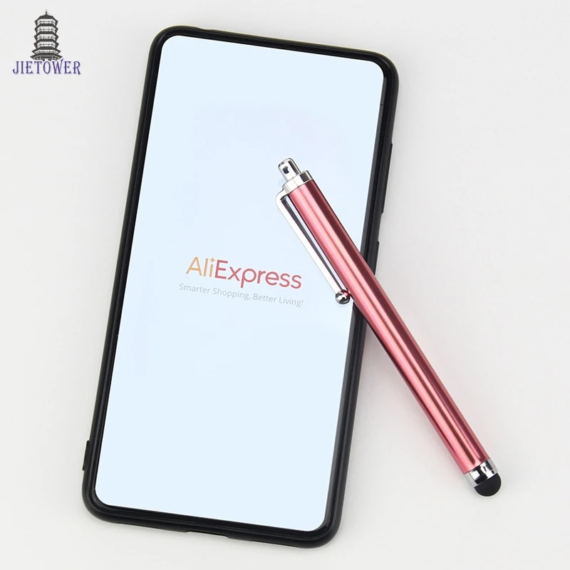 

1000pcs/lot Capacitive screen Metal stylus touch pen with clip for iphone 7 6 plus 5 iPad/mini iPad/iPod touch wholesale cheap