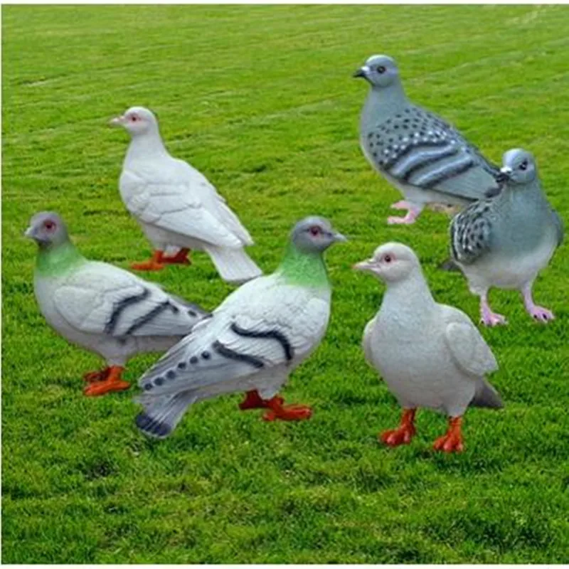Simulation resin pigeon crafts decoration garden landscape sculpture courtyard wedding event design | Дом и сад