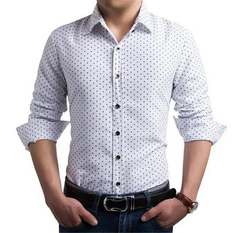 UNIVOS KUNI Мужская рубашка Camiseta Chemise Camisas Весенняя приталенная модная мужская с