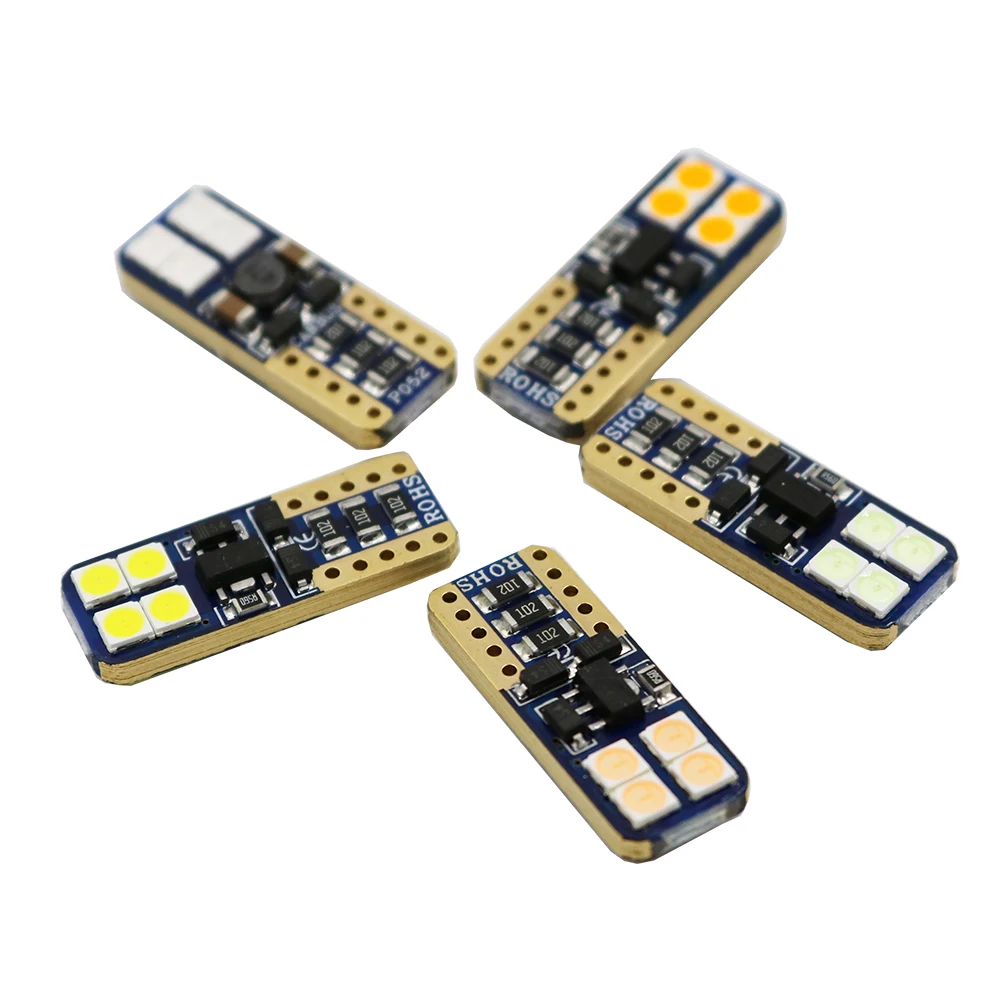 YSY 100 шт T10 8SMD светодиодный t10 автомобильный интерьерный светильник для чтения w5w