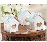 50pcs mini love nest bird house baby shower candy box wedding favor boxes wedding gift box wedding decorations