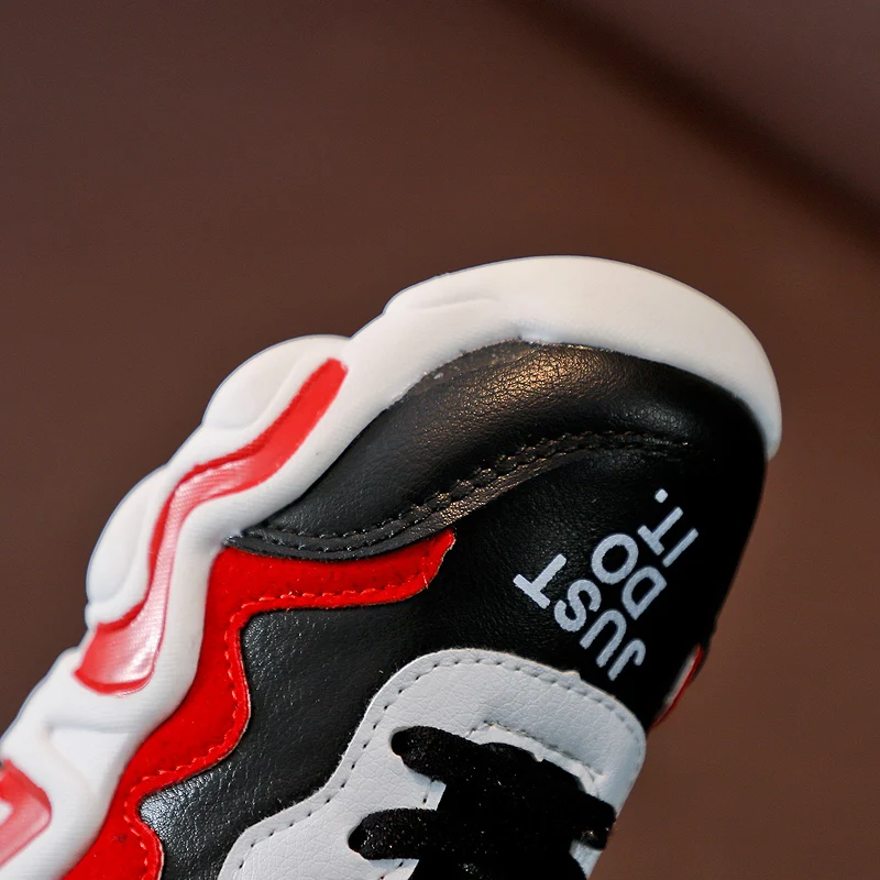 Новинка 2018 года нескользящая обувь для мальчиков Осенняя брендовая красная