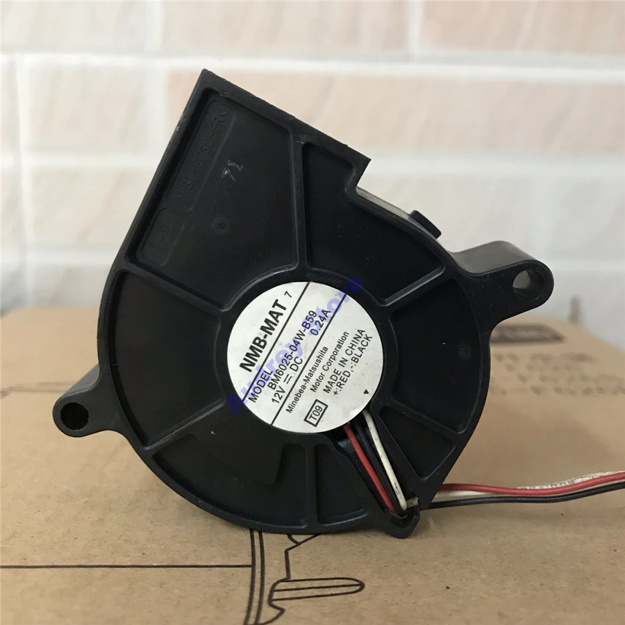 NMB BM6025-04W-B59 6025 DC12V 0.24A трехпроводный 6 см центробежный турбинный вентилятор