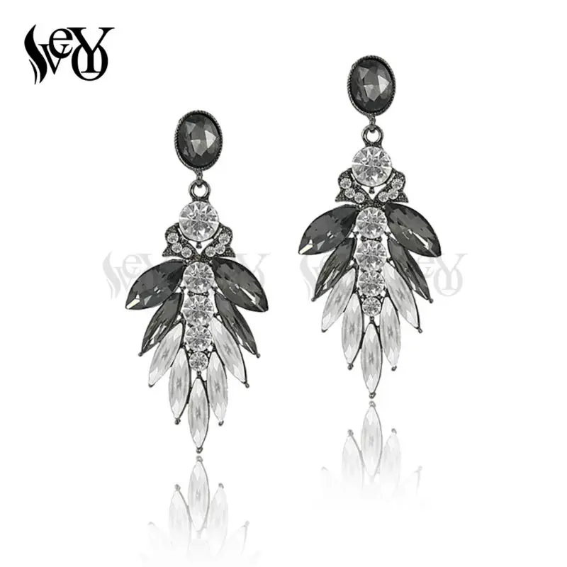 Классические висячие серьги VEYO с кристаллами Модная бижутерия для женщин