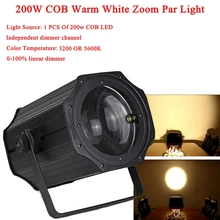COB ZOOM 0 100% Линейный диммер 200 Вт светодиодный Par Светильник 3200 5600K
