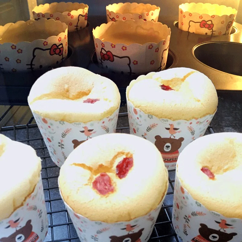 Большой размер 50 шт. Милая бумажная чашка для выпечки принцессы с Минни и Микки