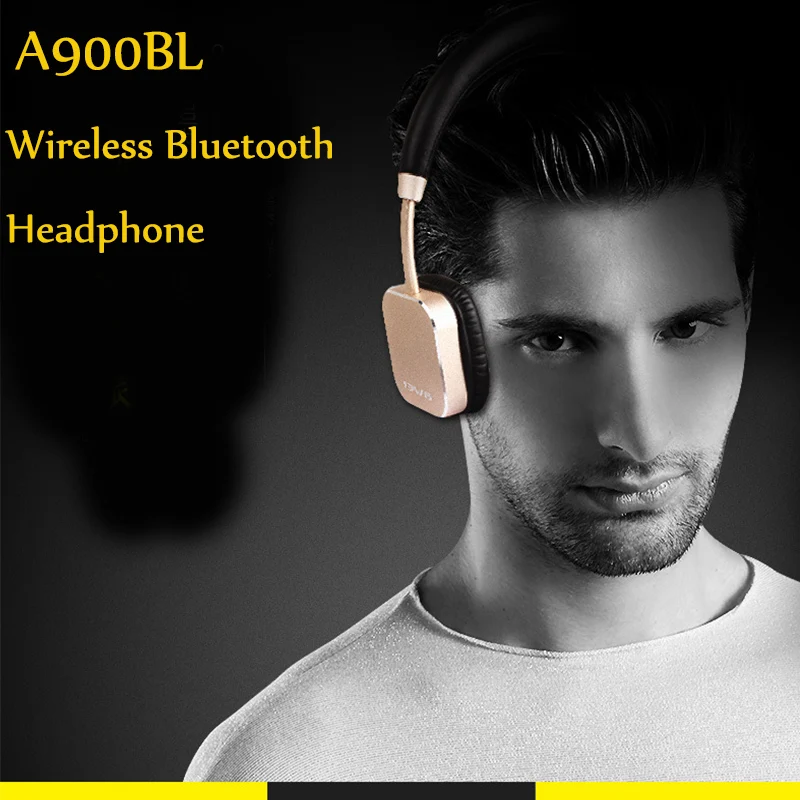 Awei A900BL беспроводные bluetooth наушники стерео музыка гарнитура Handfree авиационные металлические наушники с микрофоном для ПК ноутбука