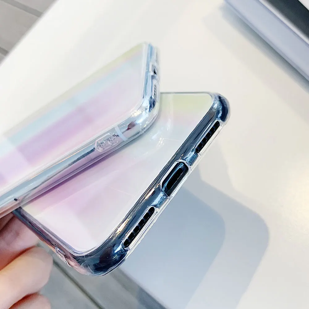 KISSCASE Аврора макияж зеркальный чехол для телефона iPhone X XS MAX XR 7 Plus радужные Чехлы 8 6