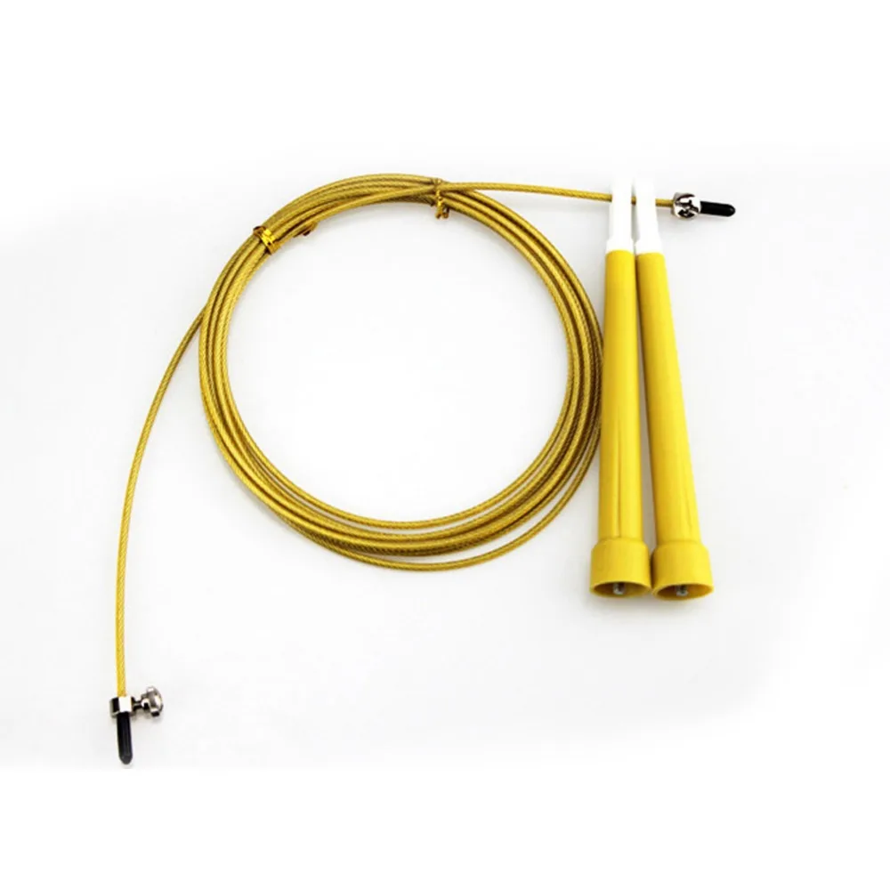 Регулируемая стальная Скакалка 3 м скоростная для фитнеса кроссфита бокса MMA Gome