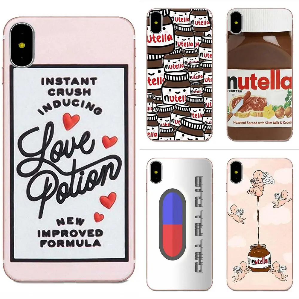 Чили таблетки шоколад Nutella мягкий художественный принт для Xiaomi Mi3 Mi4 Mi4C Mi4i Mi5 Mi 5S 5X 6