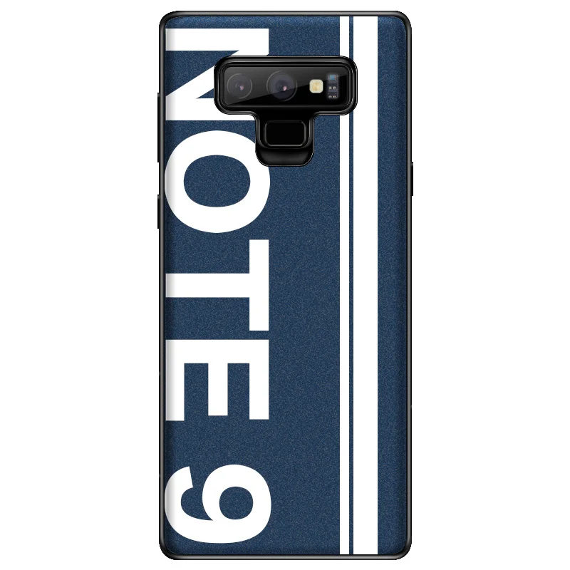 Для samsung Note 9 чехол,, спортивный, уличная культура, кожа, мягкий край, защитный чехол для samsung Galaxy Note 9, Note9 чехол - Цвет: Note 9 - Dark Blue