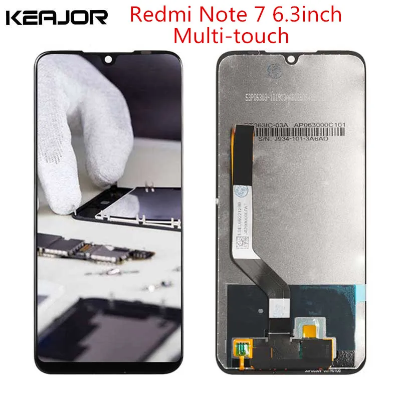Для Xiaomi Redmi Note 7 ЖК экран протестированный AAA дисплей + Замена сенсорного экрана