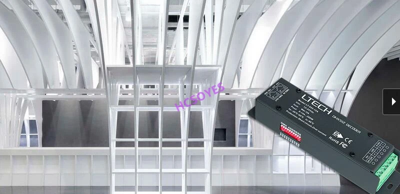 LTECH 1CH 1 способ постоянного напряжения DMX декодер LT-855-12A/LT-811-12A DMX-PWM CV светодиодный