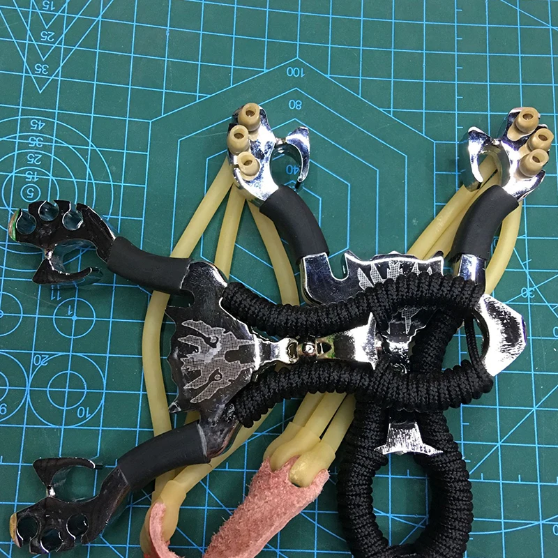 Hunting Slingshot With Rubber Band High DensityCatapult Professional Tactical Pocket Sling Shot Outdoor Camping Fishing