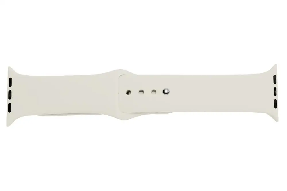 light white Мягкий силиконовый браслет спортивный ремешок для Apple Watch группа 44 мм 40 мм серия 5 4 3 2 1 браслет для iwatch 42 мм 38 мм аксессуары - Цвет ремешка: light white