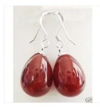 Прекрасный тонкой queen из стерлингового серебра с капелькой слезинкой Красная