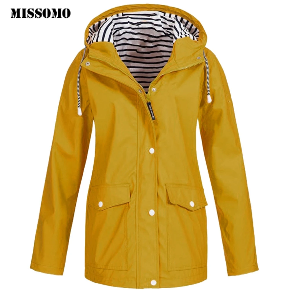 MISSOMO 5XL, женские зимние куртки, пальто, теплые, одноцветные, дождевик, для улицы, плюс, водонепроницаемый, с капюшоном, плащ, ветрозащитный