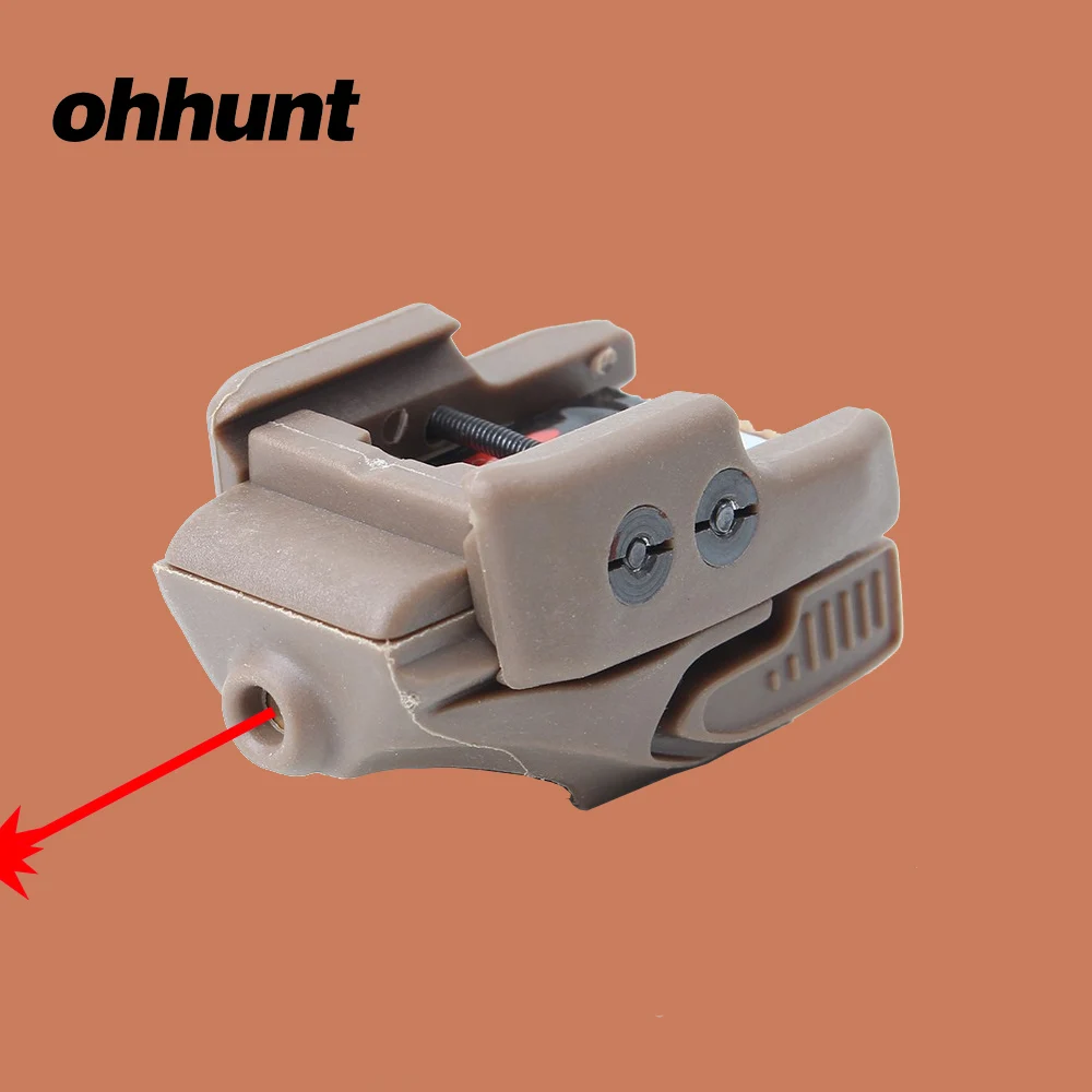 Ohhunt Тактический CMR-201 лазерный прицел в красный горошек 5 мВт Rail Master Универсальный микро черный цвет загара для 1911 страйкбола