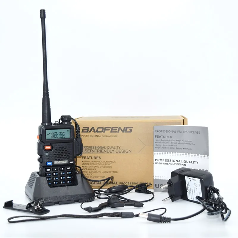 4 шт. BaoFeng UV 5R иди и болтай Walkie Talkie “иди Dual Band двухстороннее радио Pofung uv 5r