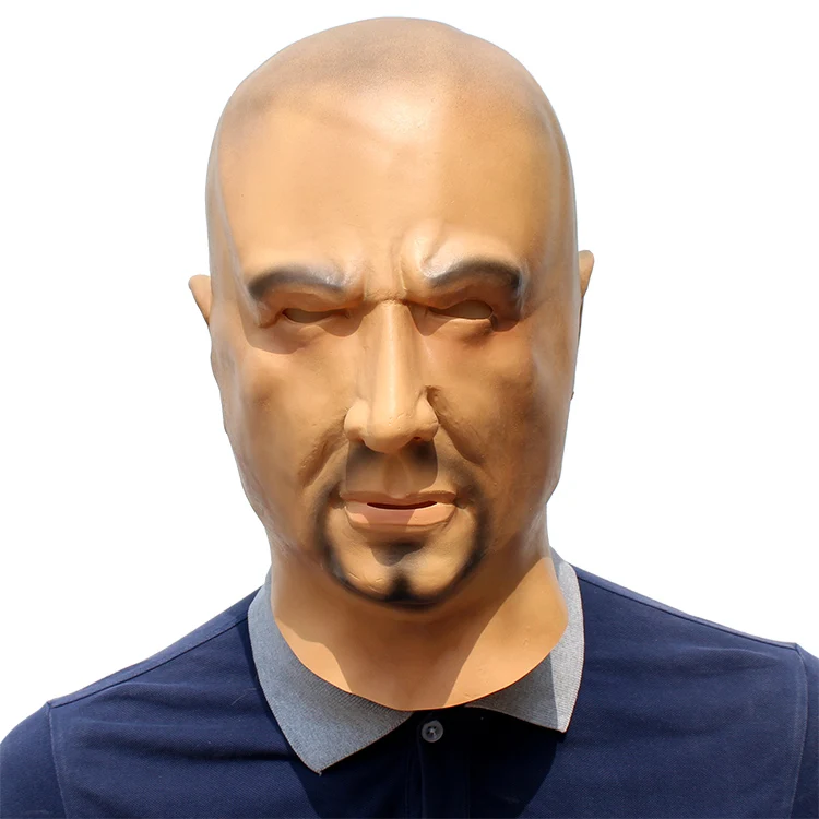 Страшный реалистичный латекс маска черный мужской человек Маскировка Goatee борода