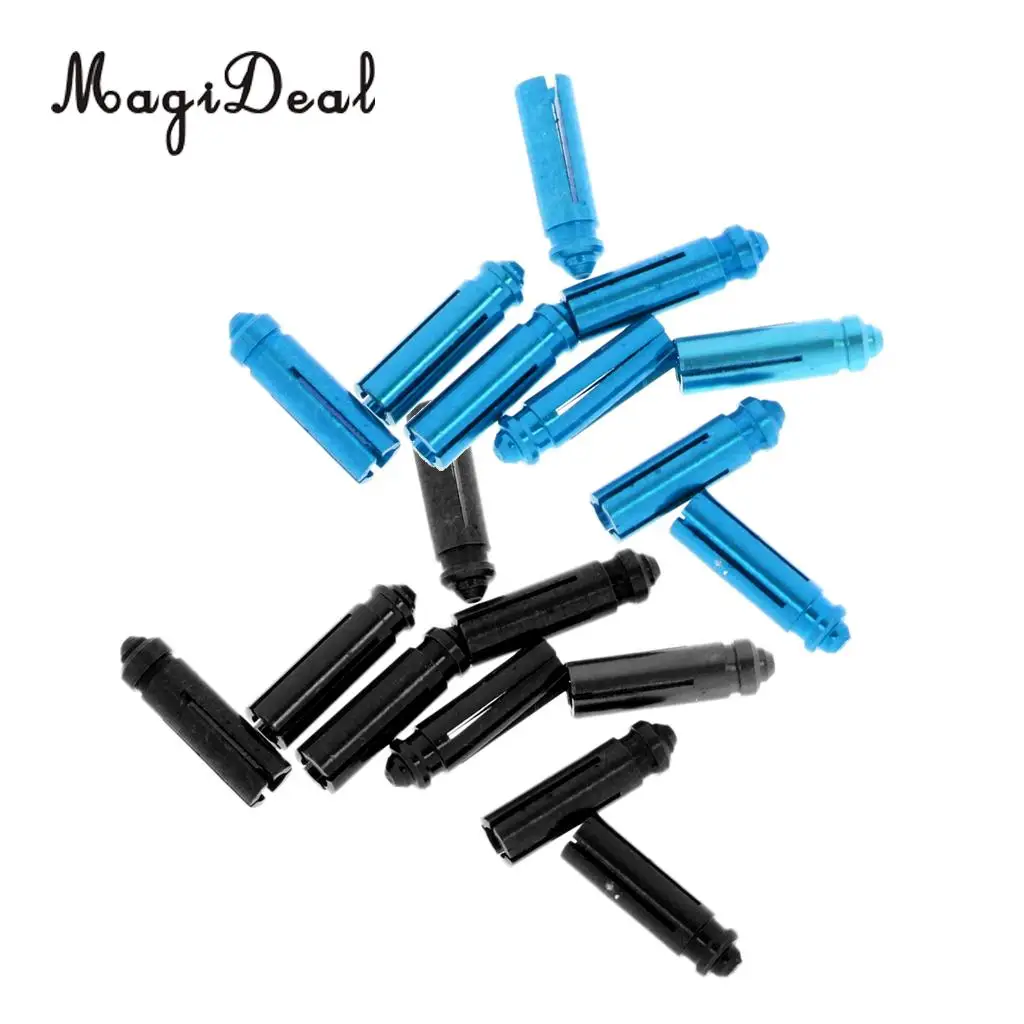 

MagiDeal Set of 18 Pieces Anodised Aluminum Dart Flight Savers / Protectors
