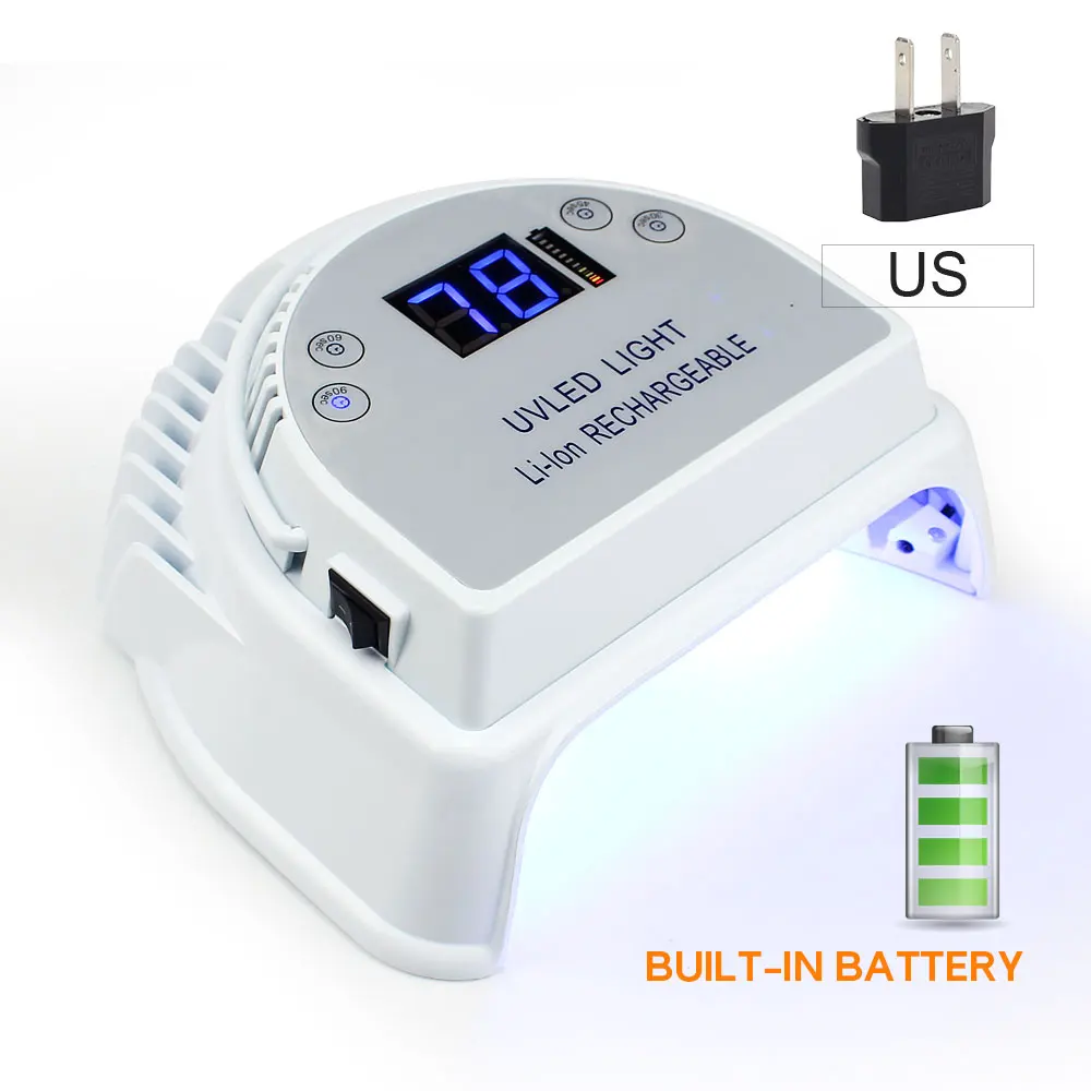 US PLUG Noq лампа для сушки гель-лака для ногтей сильная мощность УФ светодиодная Сушилка для ногтей отверждение всех типов лака маникюрные лампы профессиональное оборудование - Цвет: US PLUG