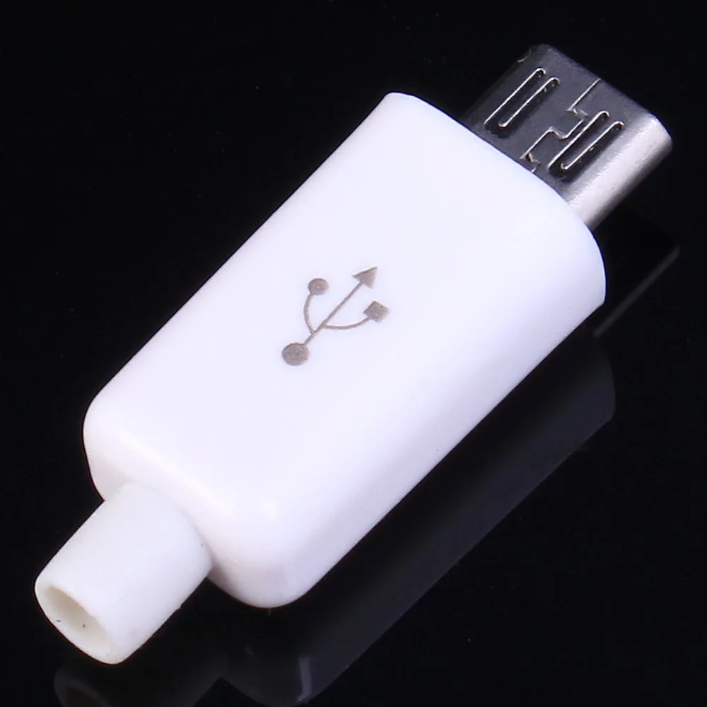 Комплект переходников для разъема Micro USB 5 P 50 шт. белая штепсельная Вилка