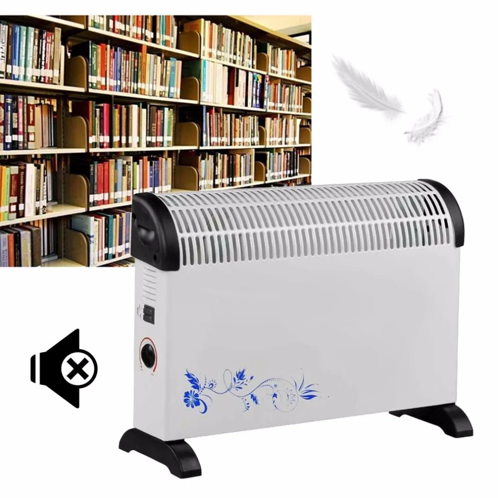 2000W Low Noise Electric Warmer Air Heater Comfortable U Type Blowing Home Office Hotel Two Gears | Бытовая техника