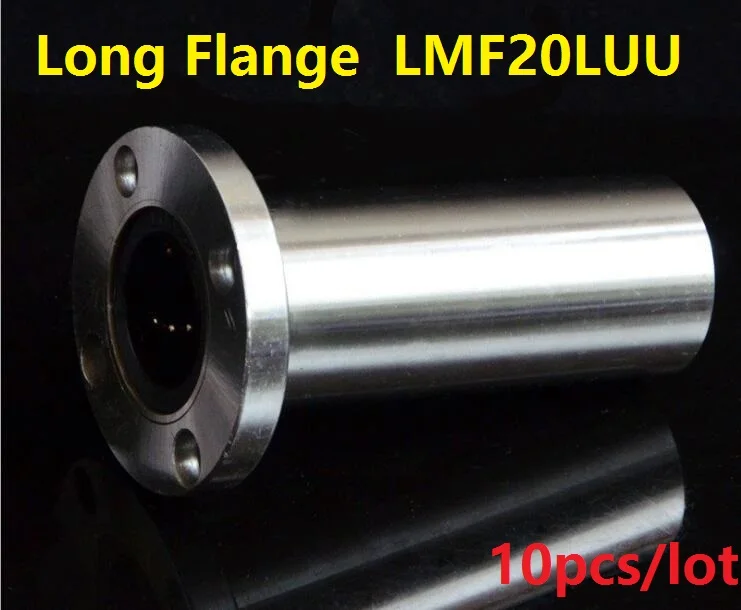 10 шт./лот LMF20LUU 20 мм 20*32*80 Длинные круглые Фланцевые Линейные шарикоподшипники