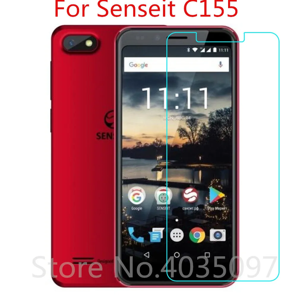 2.5D 9H закаленное стекло для Senseit C155 на телефон защитная пленка | Мобильные телефоны