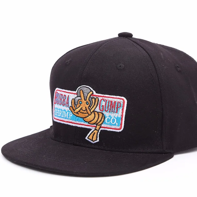 Ретро Кепка bubba gump креветки Co. Фильм Форрест Гамп 80 s Snapback Cap плоский шлем счета red hat