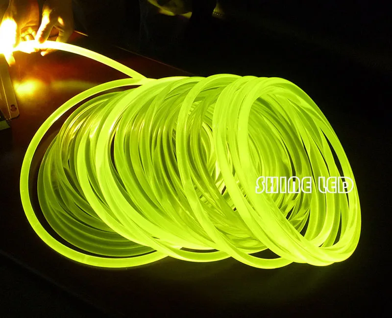 Led Cable Fluorescence Optic Fiber Lights Plastic Flex Nano Optical Lighting 