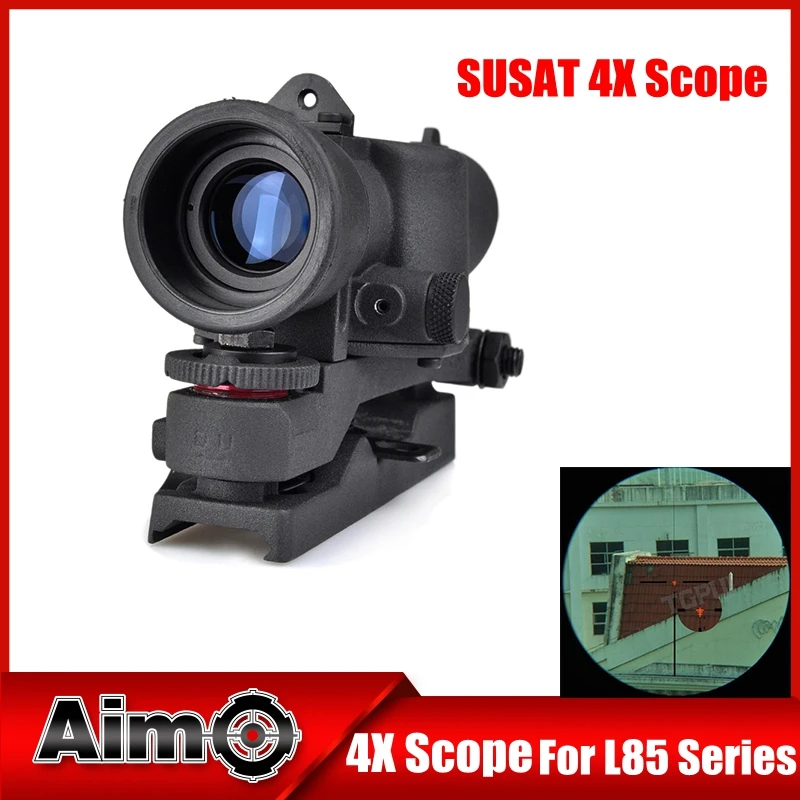 Aim O XWXS L85 SUSAT Iron 4x32 Optical Sight Rifle Shotgun Scope Quick Detach for Airsoft Weaver Mount AO3038 | Спорт и развлечения