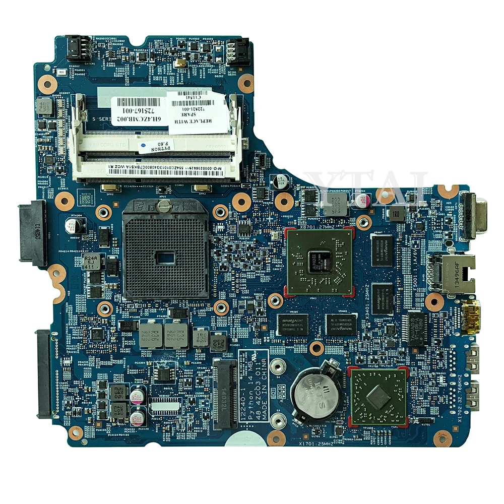 Для hp probook 455 G1 ноутбук материнская плата Гнездо FS1 DDR3 722821-001 725167-001 аккумулятор большой емкости 48.4ZC03.011 материнская плата полностью проверена