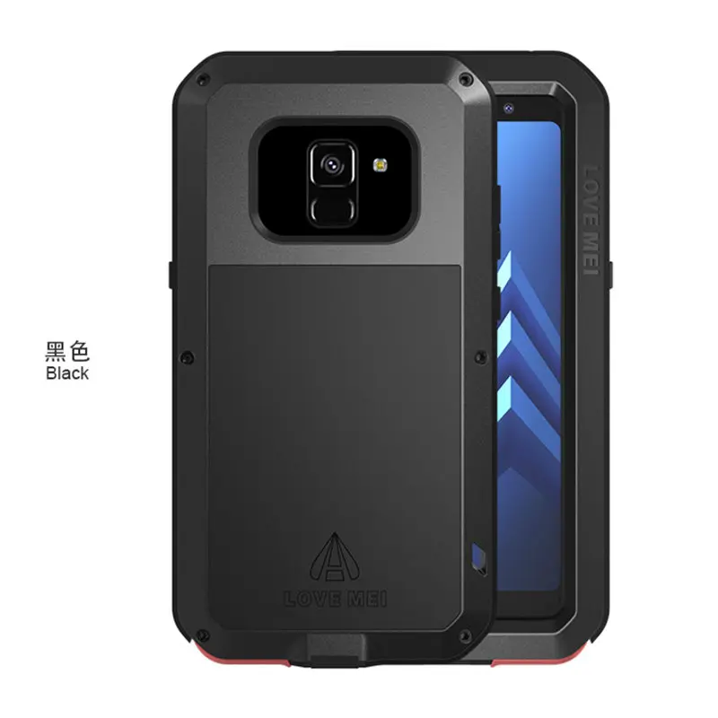 Металлический чехол для samsung A8 чехол противоударный полный корпус сверхмощный защитный чехол для samsung Galaxy A8 Plus чехол