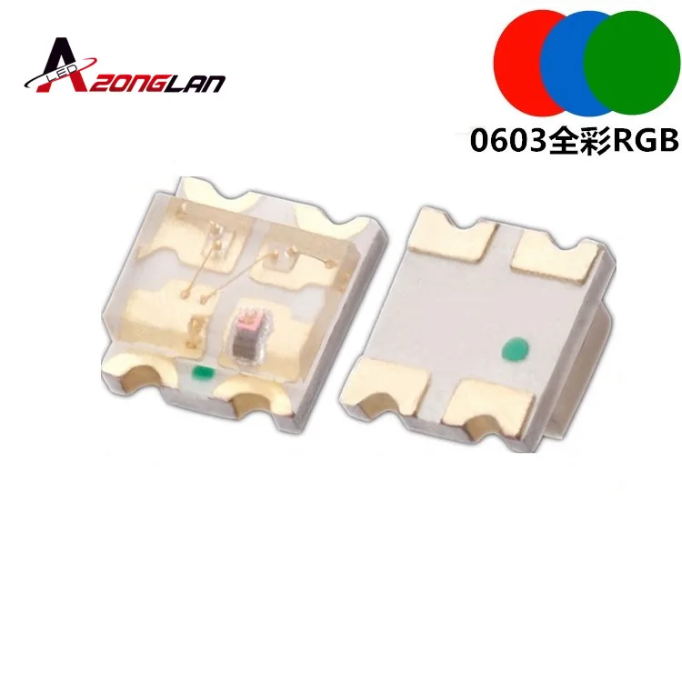 500 шт./лот BGR SMD 0603 RGB общий анодный светодиод 0606 светодиодный Диод 4 корзины Размер:
