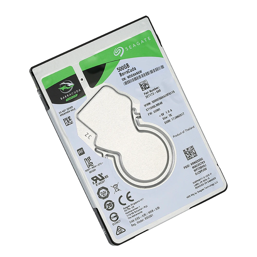 Seagate 500G 1 ТБ ноутбук HDD внутренний жесткий диск 7 мм 5400 об/мин SATA 6 ГБ/сек. 128 МБ кэш 2 5