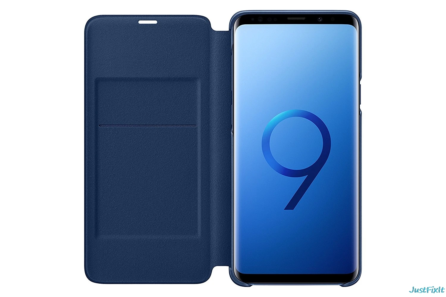 Светодиодный умный кожаный чехол для Samsung Galaxy S9 + Plus G960 G965 LED Smart VIEW бумажник с